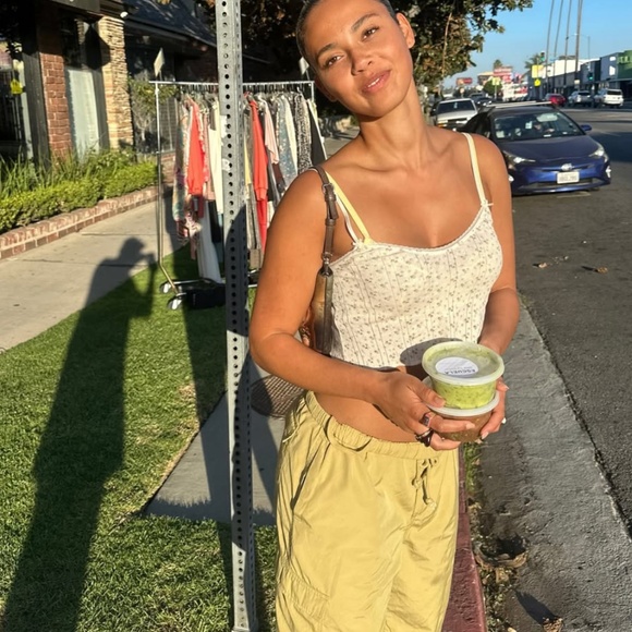 RARE Pretties Venice Cou cou intimates vibes purple and green floral tank S - Picture 5 of 8